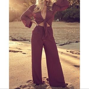 Monday Swimwear Tahiti Pant in Rose